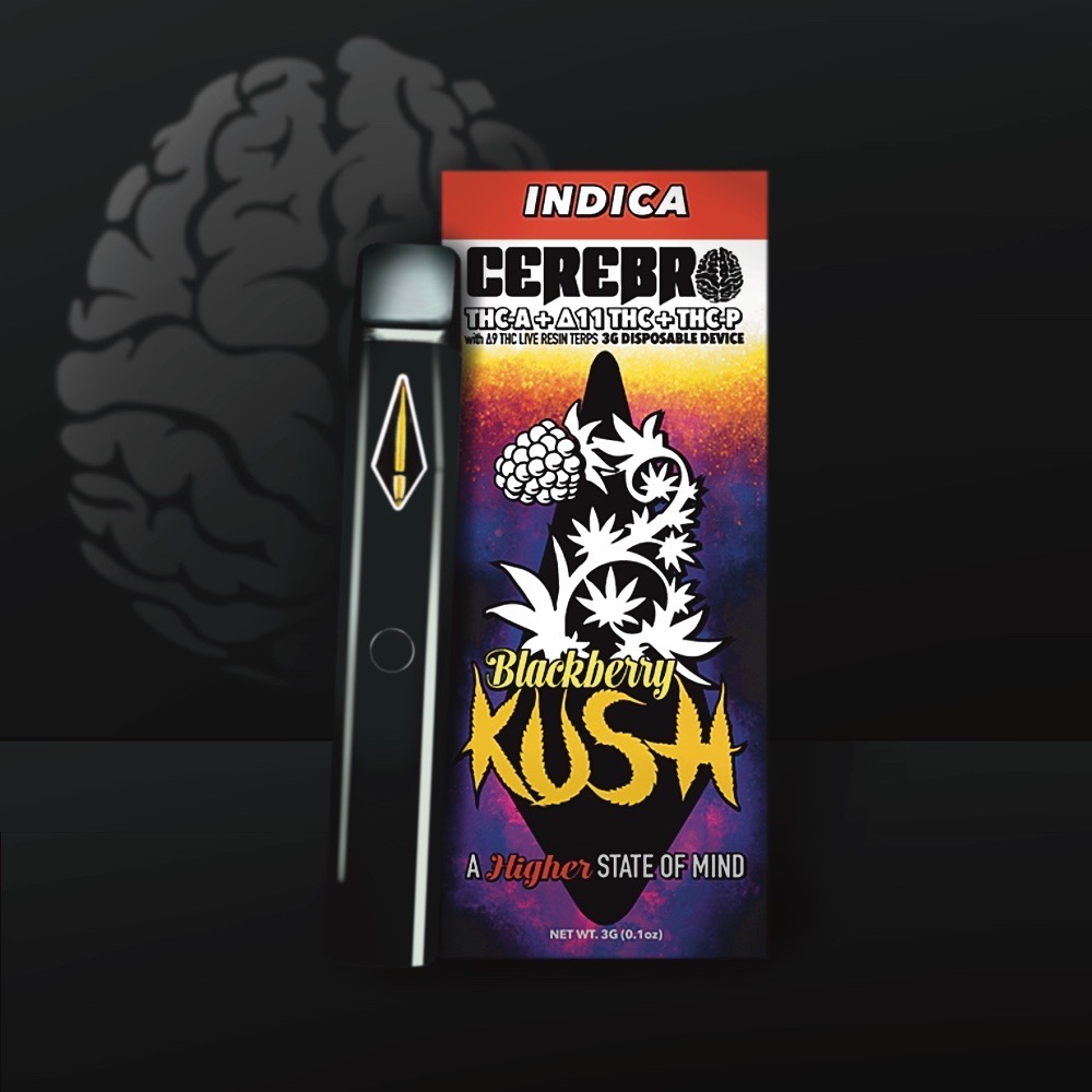 Cerebro 3g Blackberry Kush THC-A Disposable